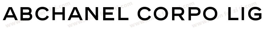 ABChanel Corpo Light字体转换